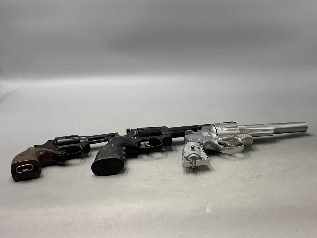 11#G/10085 игрушечное оружие газовый пистолет Kokusai Люгер 357 Magnum S&W ASGK печать 3 позиций комплект текущее состояние / не проверка 80 размер 