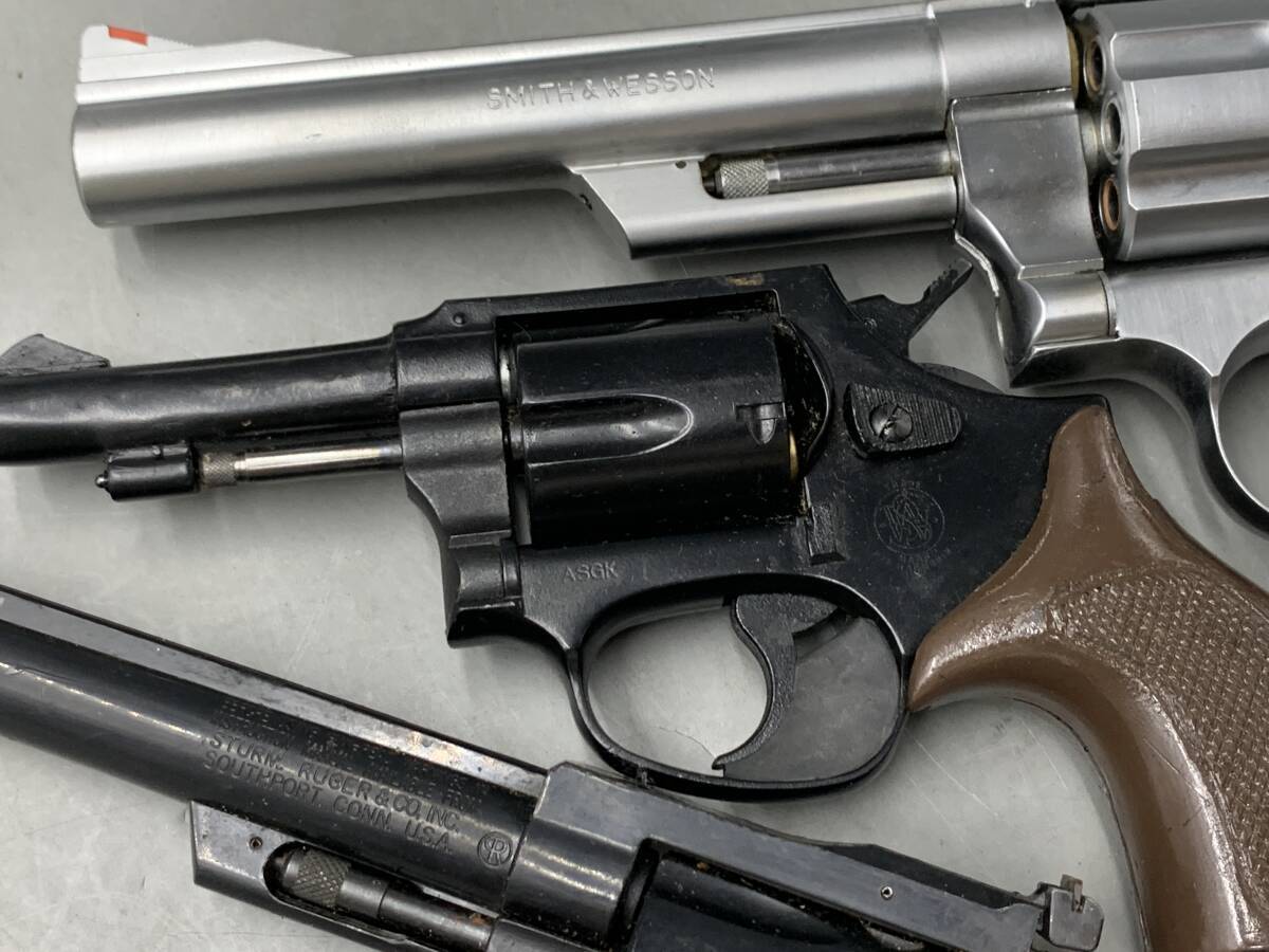 11#G/10085 игрушечное оружие газовый пистолет Kokusai Люгер 357 Magnum S&W ASGK печать 3 позиций комплект текущее состояние / не проверка 80 размер 