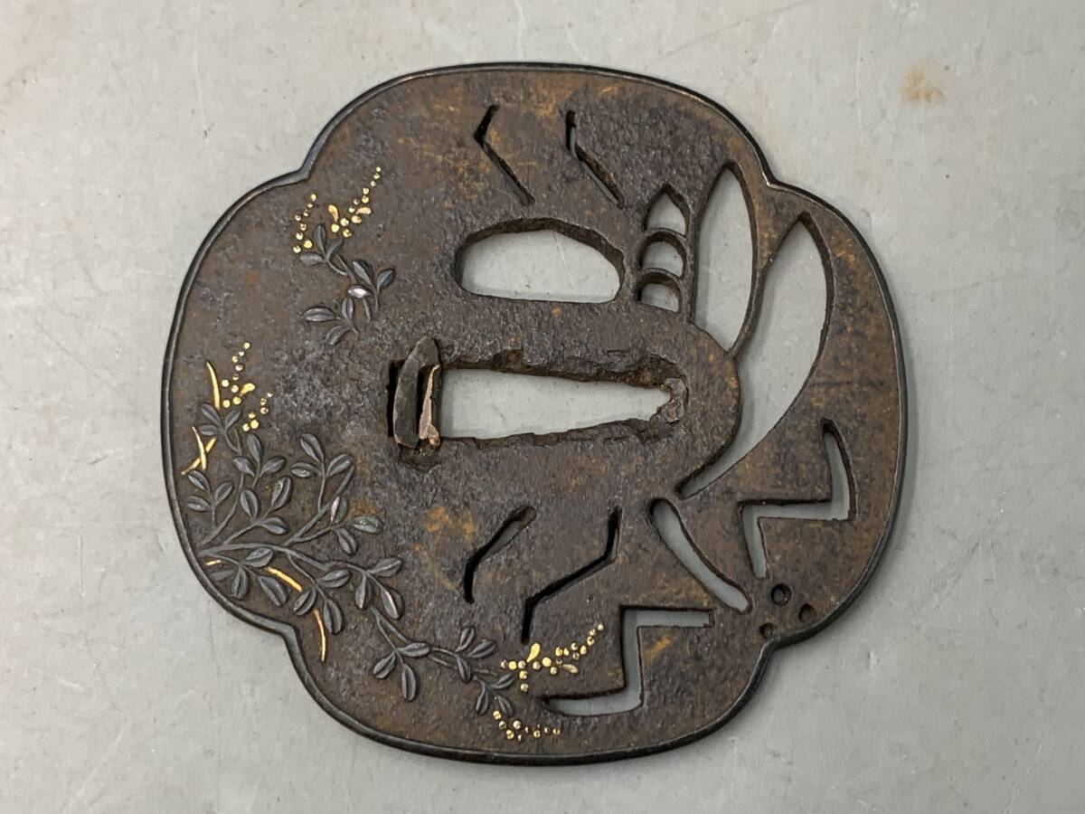 11#A2/11086 меч гарда меча гарда меча японский меч принадлежности меч. гарда меча меч . изобразительное искусство . инструмент текущее состояние / не проверка 60 размер 