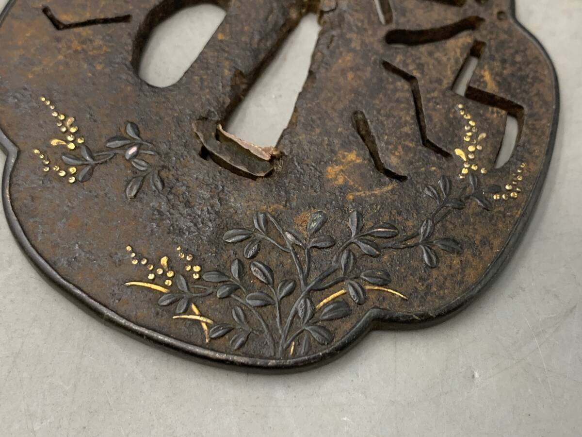 11#A2/11086 меч гарда меча гарда меча японский меч принадлежности меч. гарда меча меч . изобразительное искусство . инструмент текущее состояние / не проверка 60 размер 