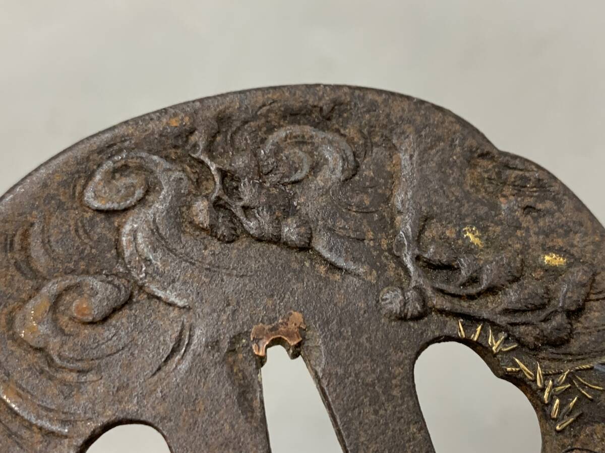 11#A2/11087 меч гарда меча гарда меча . золотой серебряный японский меч принадлежности меч. гарда меча меч . изобразительное искусство . инструмент текущее состояние / не проверка 60 размер 