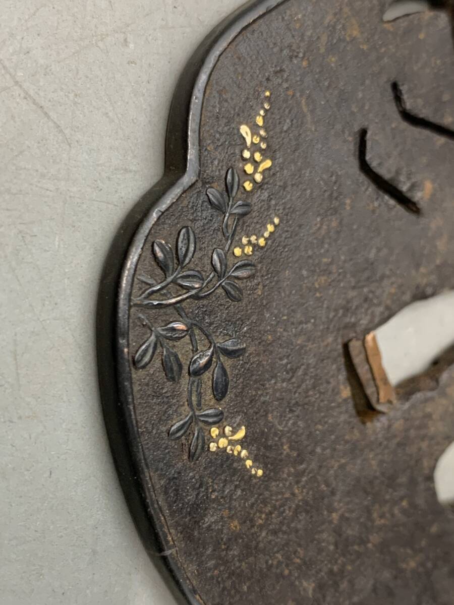 11#A2/11086 меч гарда меча гарда меча японский меч принадлежности меч. гарда меча меч . изобразительное искусство . инструмент текущее состояние / не проверка 60 размер 