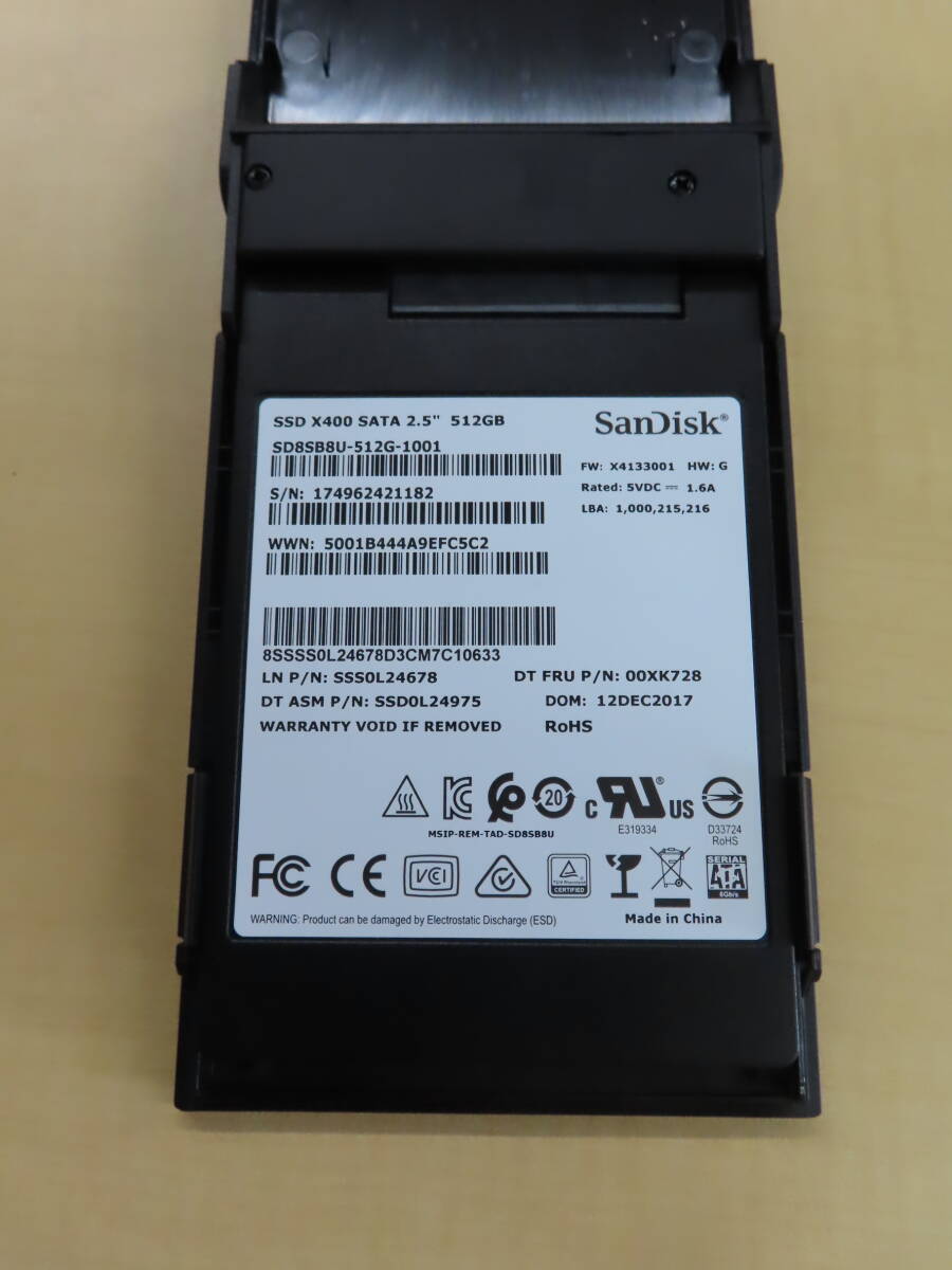 外付け SSD 2.5インチ 512GB ロジテック ケースセット 中古_画像7