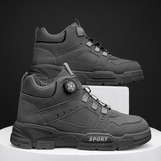 バイクシューズ メンズ ライディングブーツ厚底ブラックオートバイブーツ レーシングブーツ ライディングシューズ 滑り止め25CM~27CM_画像1