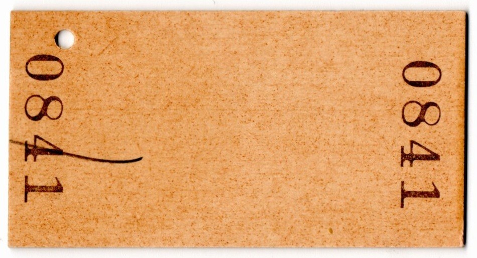 [西]　A型常備券　のと鉄道　JR地紋　自由席特急券　￥2270　金沢→名古屋　のと鉄道穴水駅発行_画像2