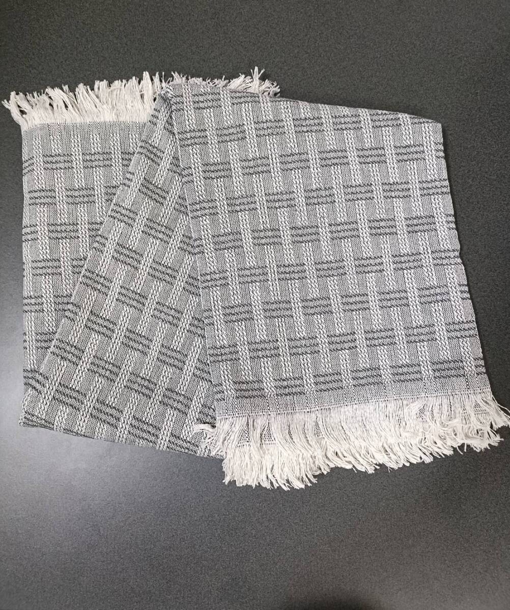 ソファーカバー　マルチカバー　北欧　ラグ　フリンジ　グレー　130×180_画像4