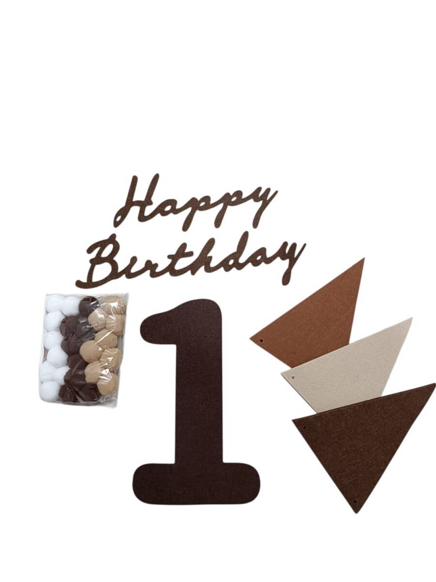 誕生日　バースデー 記念日 飾り1歳 レターバナー お祝い　撮影　バースデーガーランド_画像10