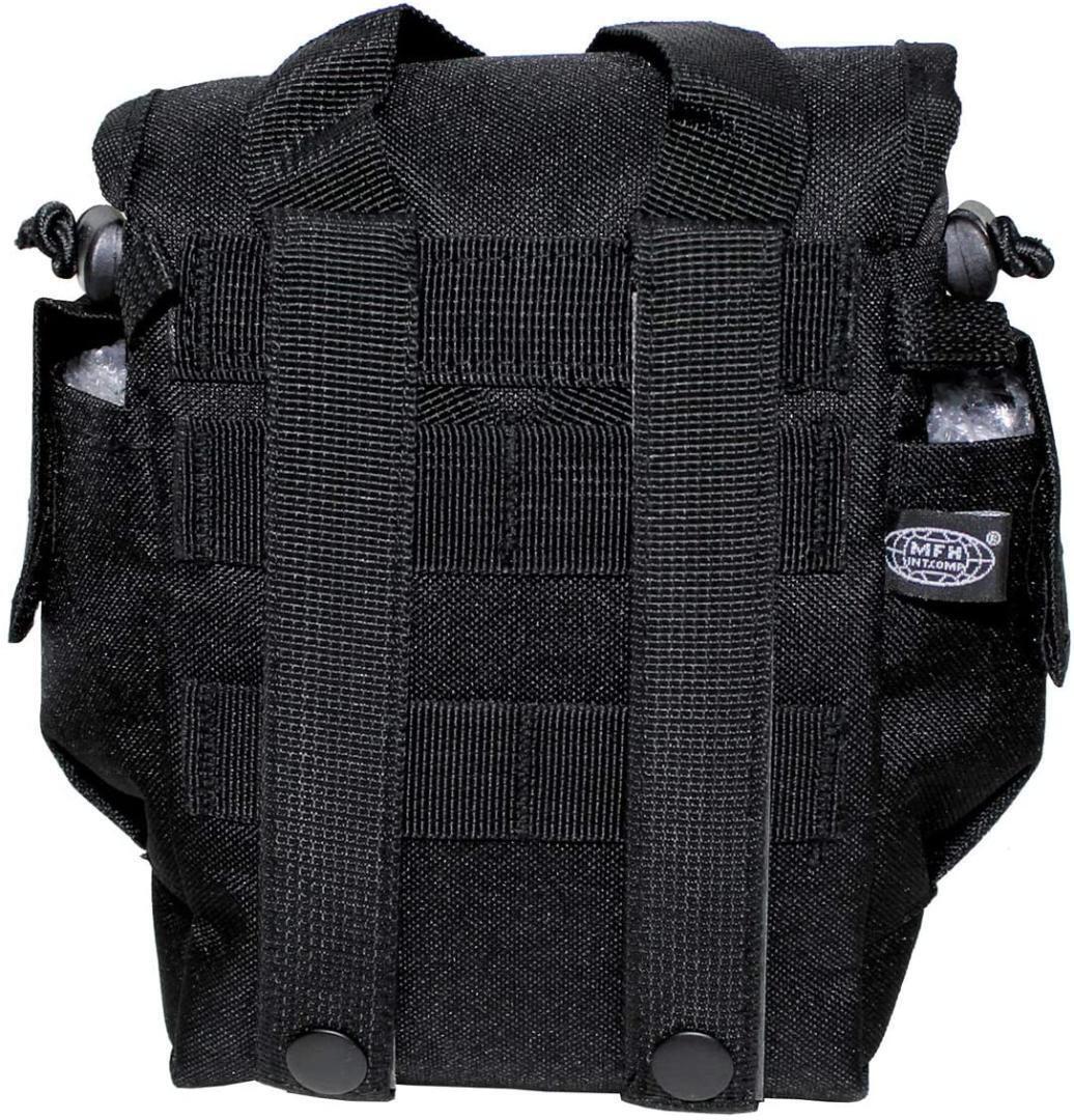 MFH キャンティーンカバー ポーチ MOLLEシステム対応 ブラック_画像1