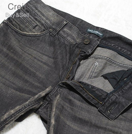 E172# обычная цена 9 десять тысяч степень * редкий размер W52*Dolce&Gabbana Dolce and Gabbana 16* plate Denim джинсы брюки 