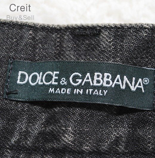 E172# обычная цена 9 десять тысяч степень * редкий размер W52*Dolce&Gabbana Dolce and Gabbana 16* plate Denim джинсы брюки 