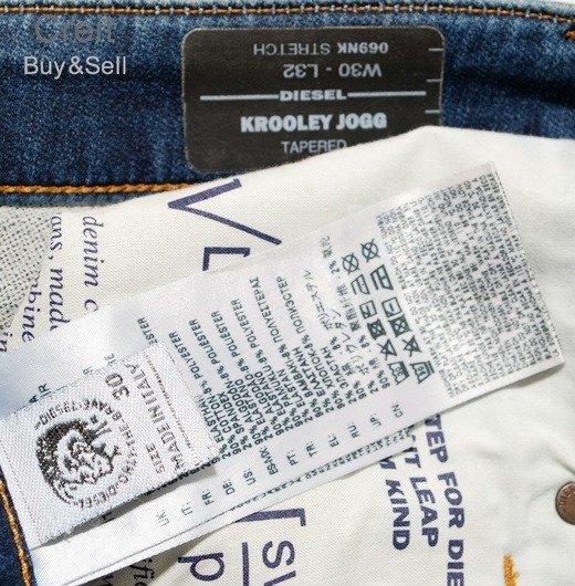 E44■希少モデル★DIESELディーゼルスイートパンツKROOLEY JOGG★W30L32ソフトスエットデニムジーンズパンツ_画像3