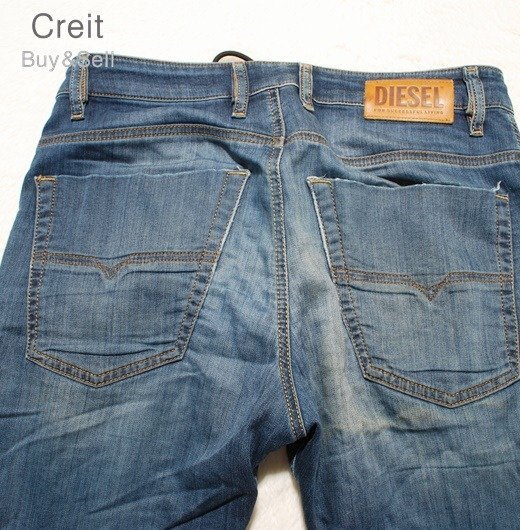 E44■希少モデル★DIESELディーゼルスイートパンツKROOLEY JOGG★W30L32ソフトスエットデニムジーンズパンツ_画像5