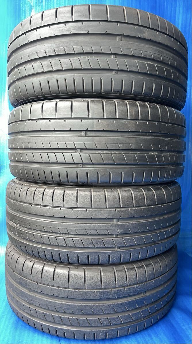 送料無料!!! メルセデスベンツ 純正タイヤアルミホイール 4本セット Cクラス AMGライン 18インチ ヨコハマ ADVAN SPORT V107 2025年_画像1