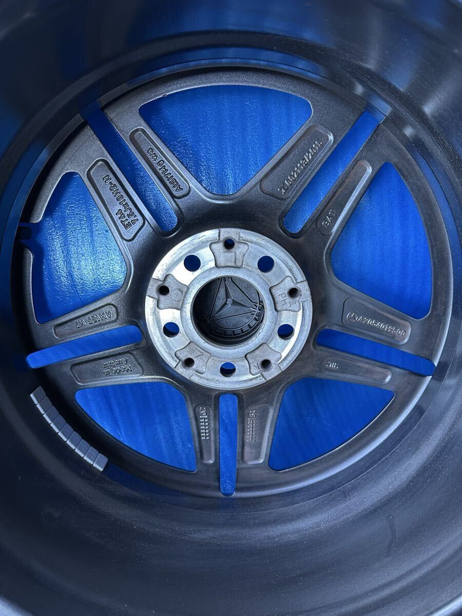 送料無料!!! メルセデスベンツ 純正タイヤアルミホイール 4本セット Cクラス AMGライン 18インチ ヨコハマ ADVAN SPORT V107 2025年_画像7