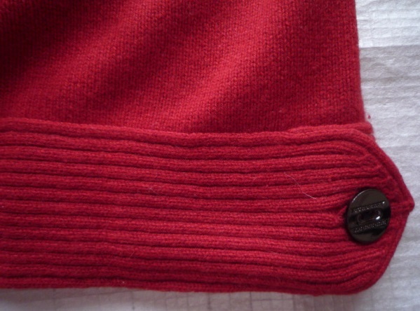冬★バーバリーロンドン★カシミヤウールのタートル長袖ニット★長袖セーター★２★９号★ 赤★BURBERRY LONDON_画像3