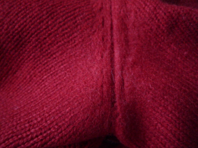 冬★バーバリーロンドン★カシミヤウールのタートル長袖ニット★長袖セーター★２★９号★ 赤★BURBERRY LONDON_画像4
