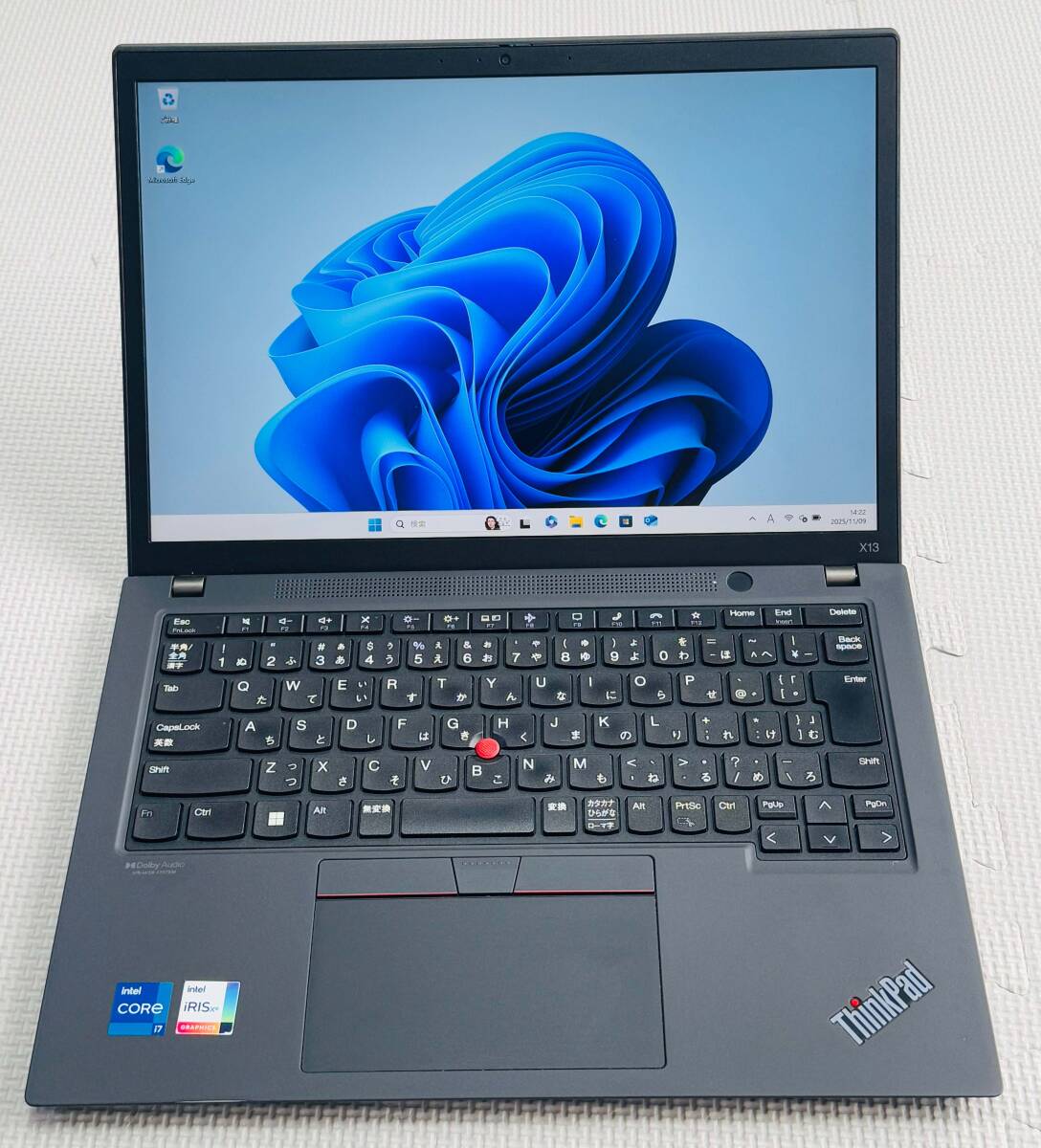 バッテリー100% 美品 WUXGA X13 GEN2 ★ 第11世代 Core i7-1165G7 メモリ16GB NVMe 512GB カメラ Type C Wi-Fi6 Windows11 office2019_画像1