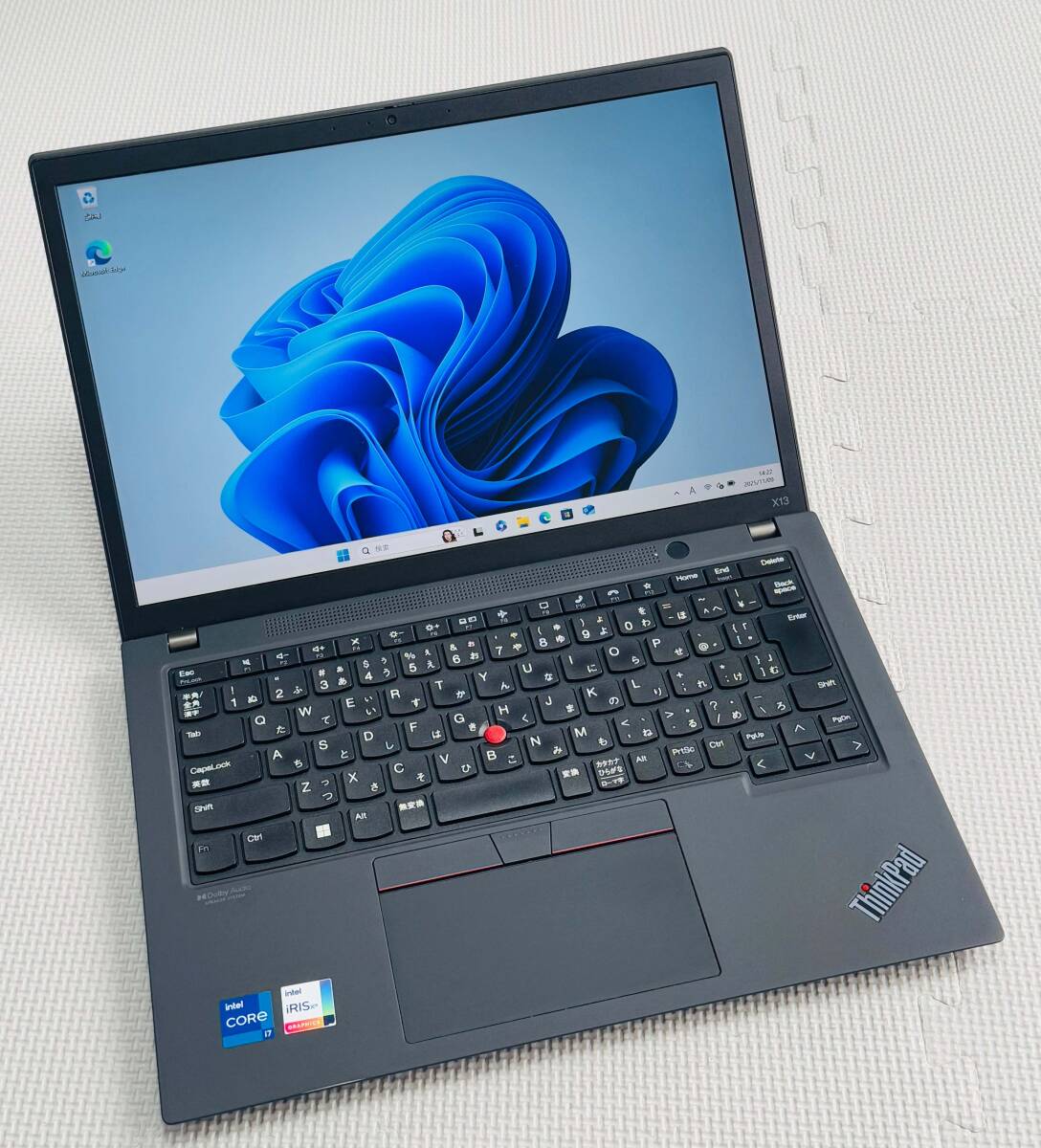 バッテリー100% 美品 WUXGA X13 GEN2 ★ 第11世代 Core i7-1165G7 メモリ16GB NVMe 512GB カメラ Type C Wi-Fi6 Windows11 office2019_画像6