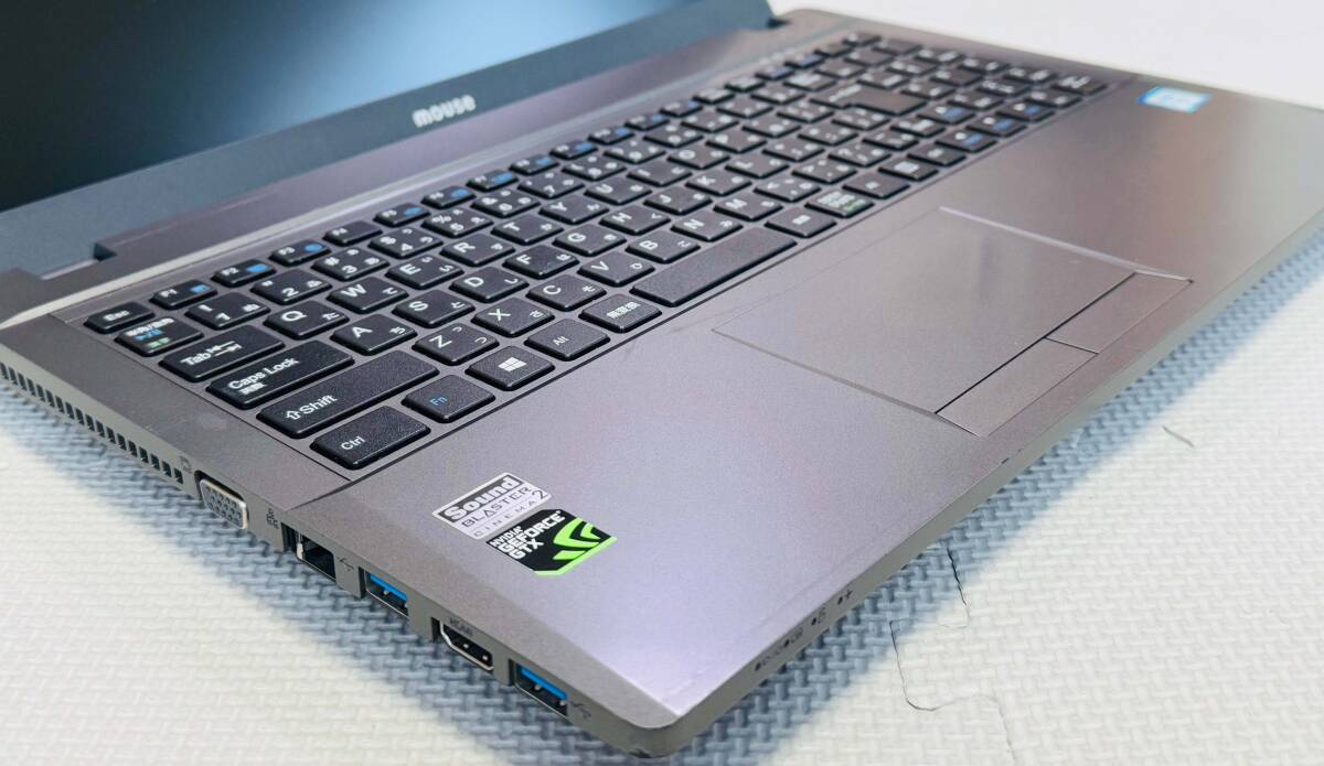 GeForce GTX950Mge-mingPC полный HD 15.6 type m-Book * Core i7-6700HQ память 16GB SSD 256GB+500GB камера Blu-ray Windows11 office2019