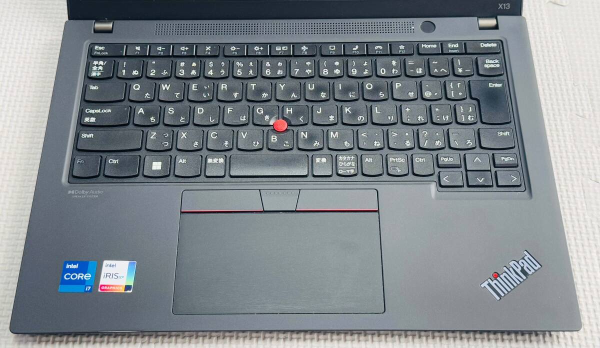 バッテリー100% 美品 WUXGA X13 GEN2 ★ 第11世代 Core i7-1165G7 メモリ16GB NVMe 512GB カメラ Type C Wi-Fi6 Windows11 office2019_画像8