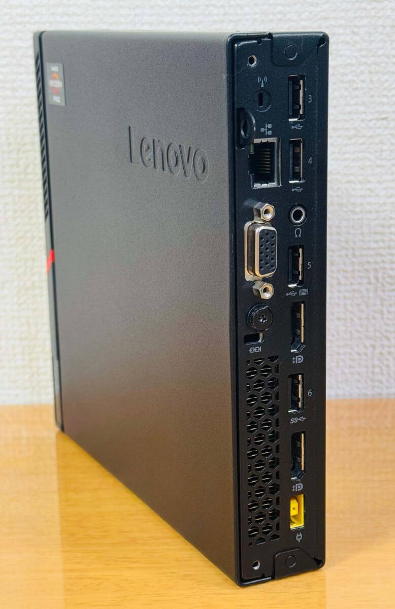 超小型パソコン LENOVO M715q Tiny / Ryzen 5 Pro 2400GE / メモリ8GB / NVMe 256GB+HDD 320GB / Windows 11/ office2019_画像4