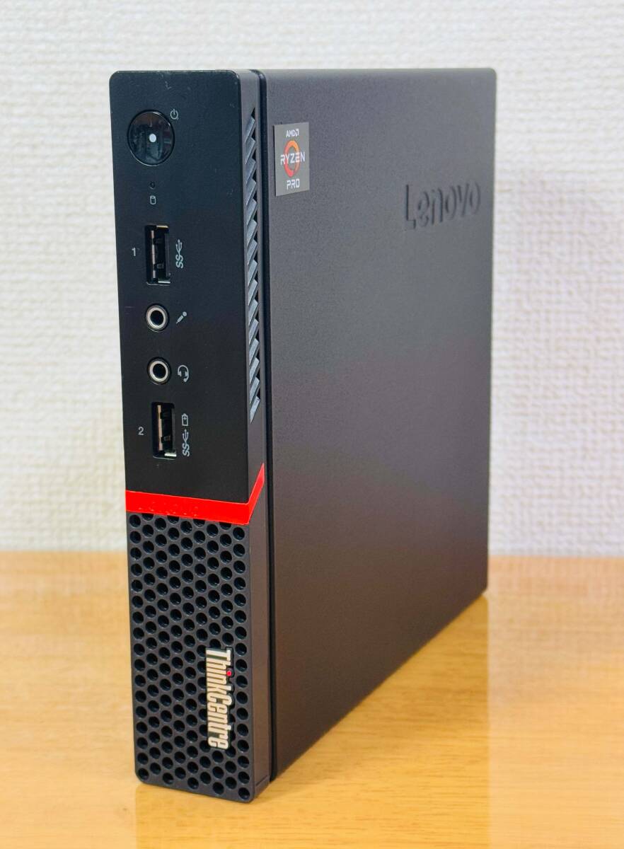 超小型パソコン LENOVO M715q Tiny / Ryzen 5 Pro 2400GE / メモリ8GB / NVMe 256GB+HDD 320GB / Windows 11/ office2019_画像3