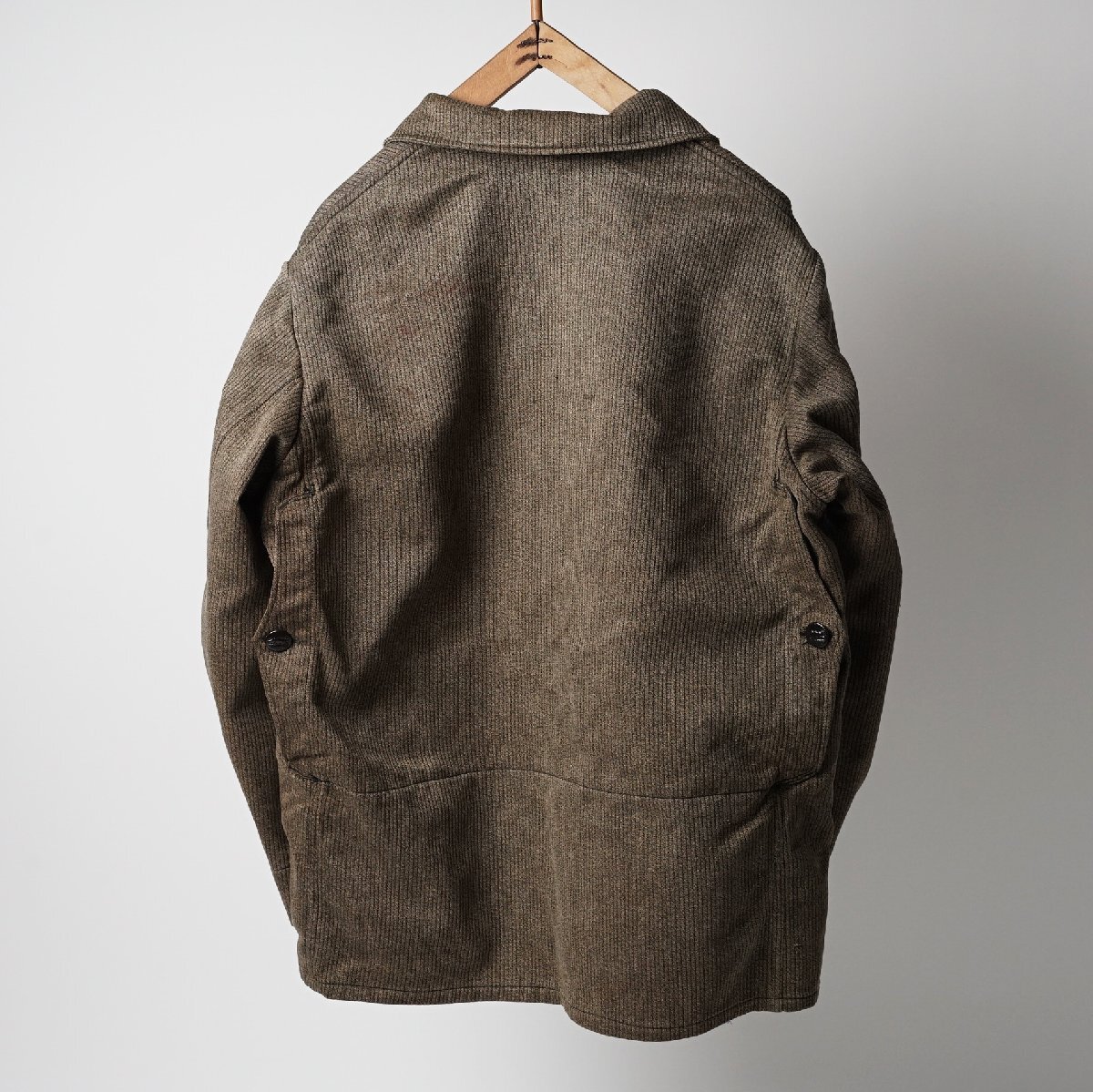 フランス 50s ヴィンテージ MANUFRANCE ピケ ハンティングジャケット 動物ボタン[F215]_画像5