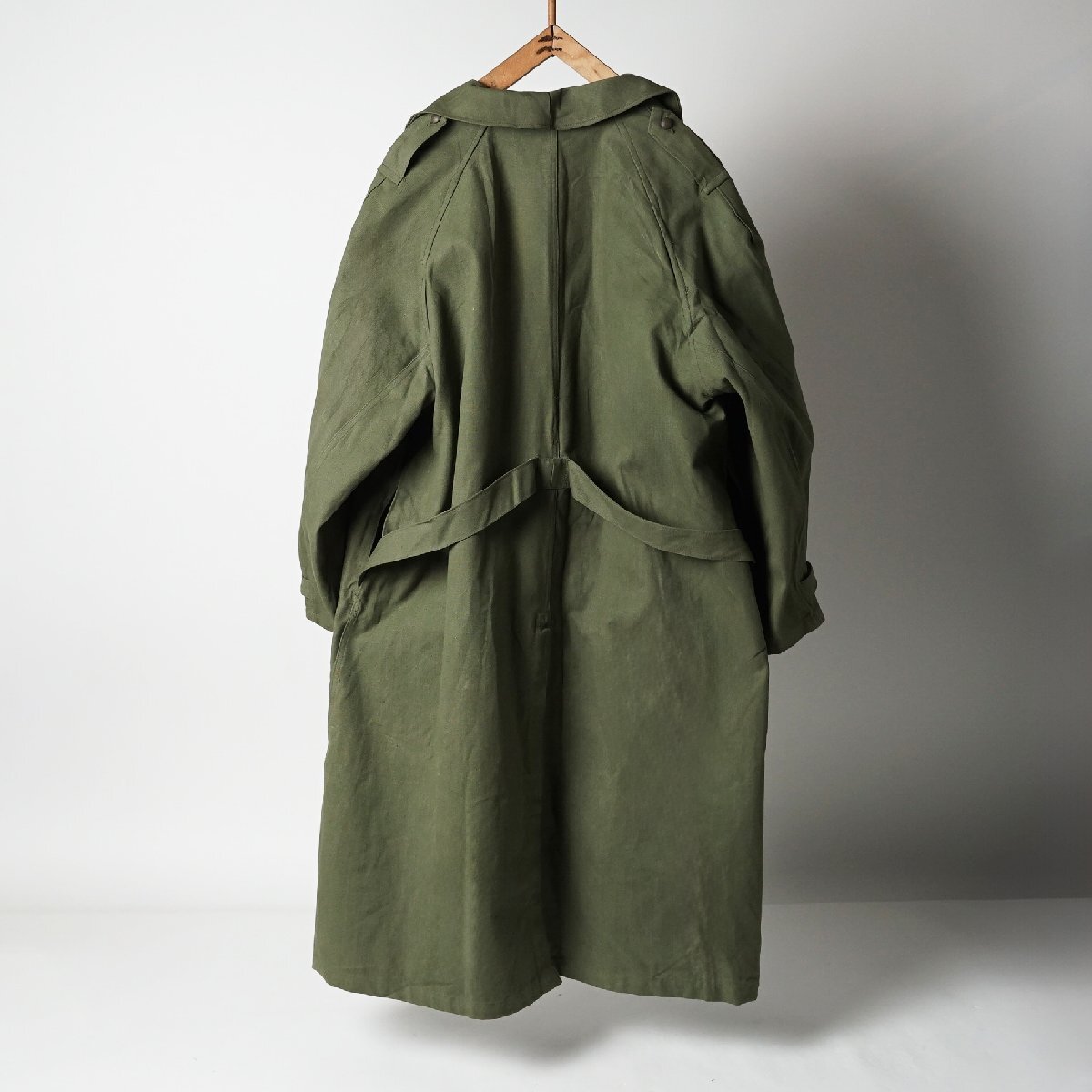フランス軍 モーターサイクルコート 40s50s ヴィンテージ コットンリネン デッドストック[F224]_画像5
