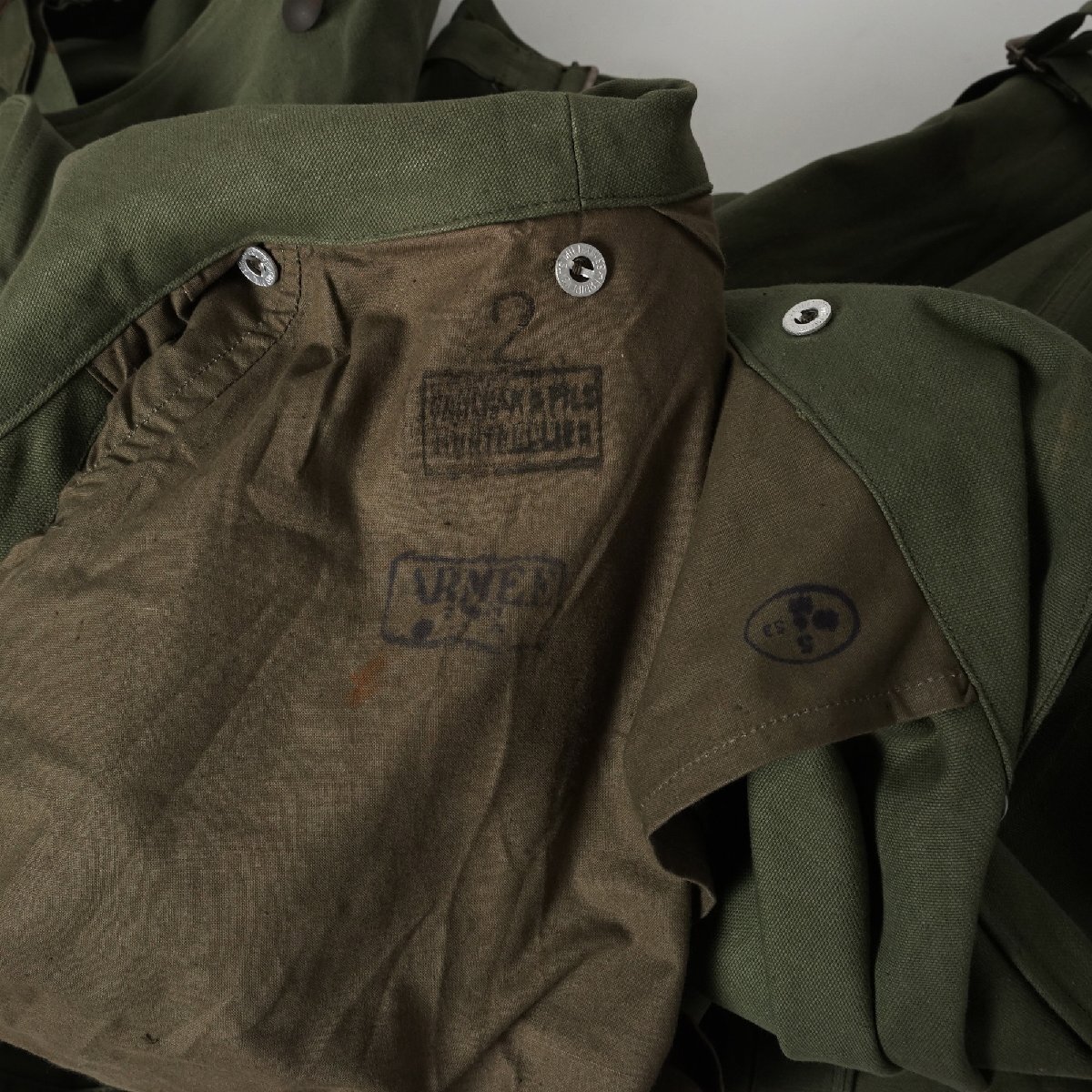 フランス軍 モーターサイクルコート 40s50s ヴィンテージ コットンリネン デッドストック[F224]_画像9