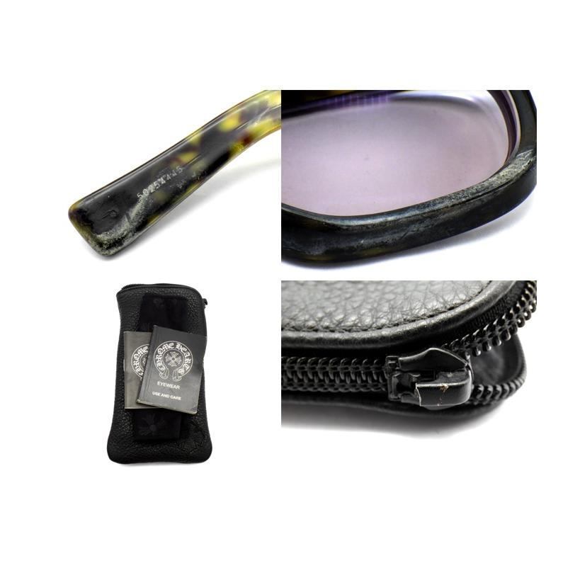 クロムハーツ CHROME HEARTS 【 SEE YOU IN TEA 】 BSフレア テンプル ウェリントン サングラス 眼鏡 n9732_画像5
