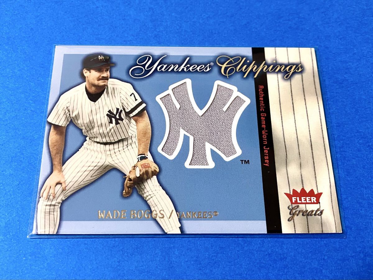 Wade Boggs 2004 Fleer Greats Yankees Clippings
