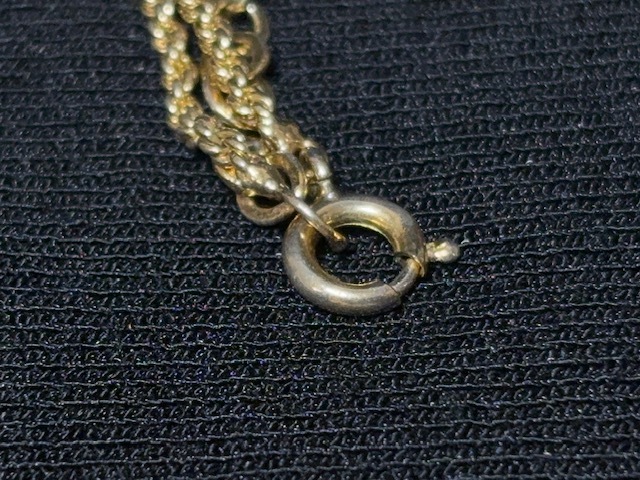 ※30747 Christian Dior ゴールド CDロゴ サークル ネックレス ペンダント_画像7