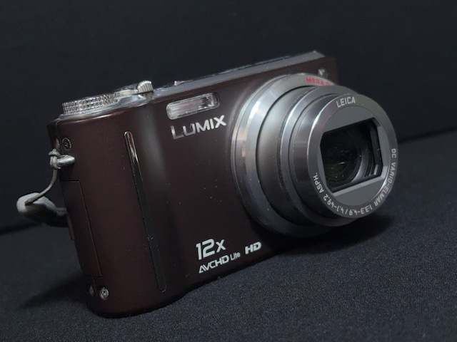 ※30738 動作確認済み Panasonic LUMIX DMC-TZ7 1:3.3-4.9/4.1-49.2 ブラウン コンデジ デジカメ _画像1