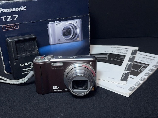 ※30738 動作確認済み Panasonic LUMIX DMC-TZ7 1:3.3-4.9/4.1-49.2 ブラウン コンデジ デジカメ _画像10