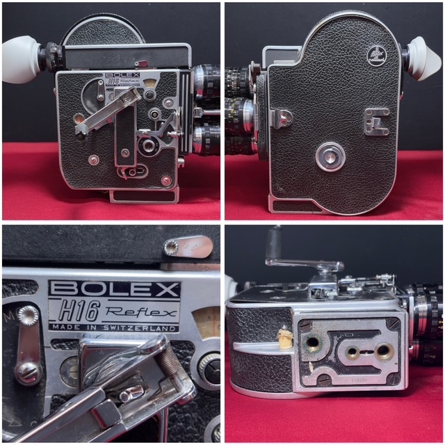 ※30789 PAILLARD BOLEX H16 REFLEX レンズ3本付 シネマカメラ フィルムカメラ ビデオカメラ ムービーカメラ_画像2
