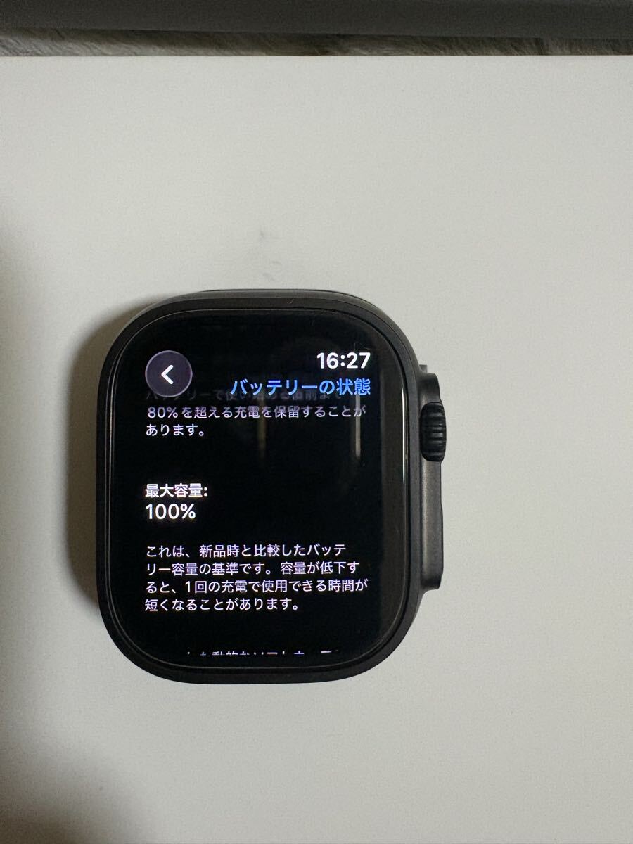  очень красивый товар Apple Watch Ultra 2(GPS + Cellular модель )-49mm черный титан кейс . черный титан Mira ne-ze петля - M -