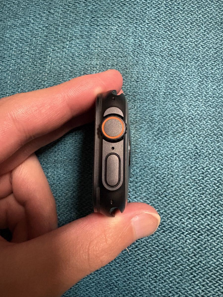  очень красивый товар Apple Watch Ultra 2(GPS + Cellular модель )-49mm черный титан кейс . черный титан Mira ne-ze петля - M -