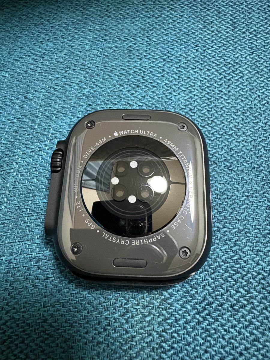  очень красивый товар Apple Watch Ultra 2(GPS + Cellular модель )-49mm черный титан кейс . черный титан Mira ne-ze петля - M -