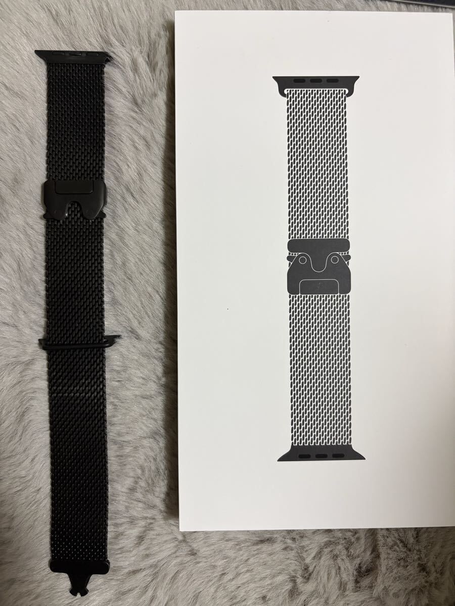  очень красивый товар Apple Watch Ultra 2(GPS + Cellular модель )-49mm черный титан кейс . черный титан Mira ne-ze петля - M -