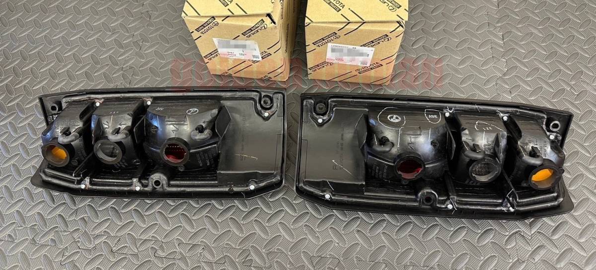 ■新品■トヨタ純正 70系ランクル ランドクルーザー HZJ76 HZJ77 テールランプレンズ テールライトレンズ 左右セット TOYOTA_画像2