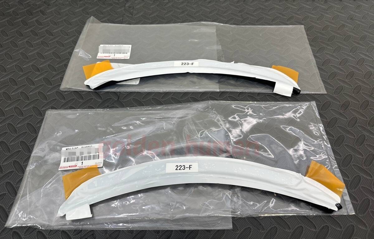 ■新品■レクサス 純正 GS-F フロント フェンダー アーチモール 左右セット 黒 ブラック_画像1