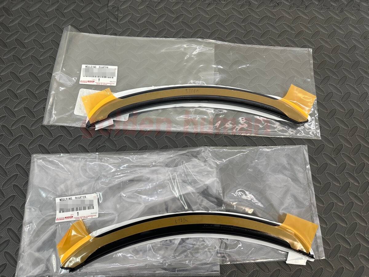 ■新品■レクサス 純正 GS-F フロント フェンダー アーチモール 左右セット 黒 ブラック_画像2