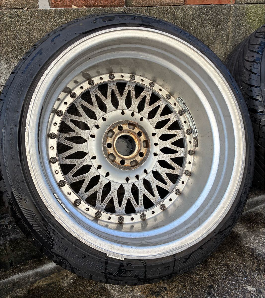 SSR フォーミュラメッシュ pcd100 9.5j 18インチ_画像7