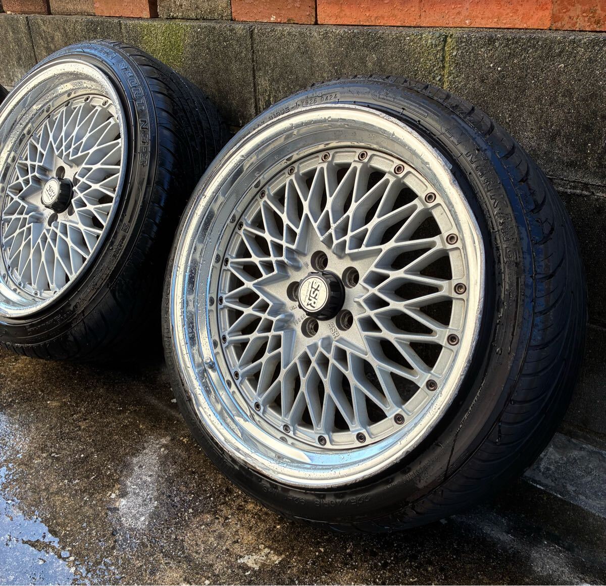 SSR フォーミュラメッシュ pcd100 9.5j 18インチ_画像5