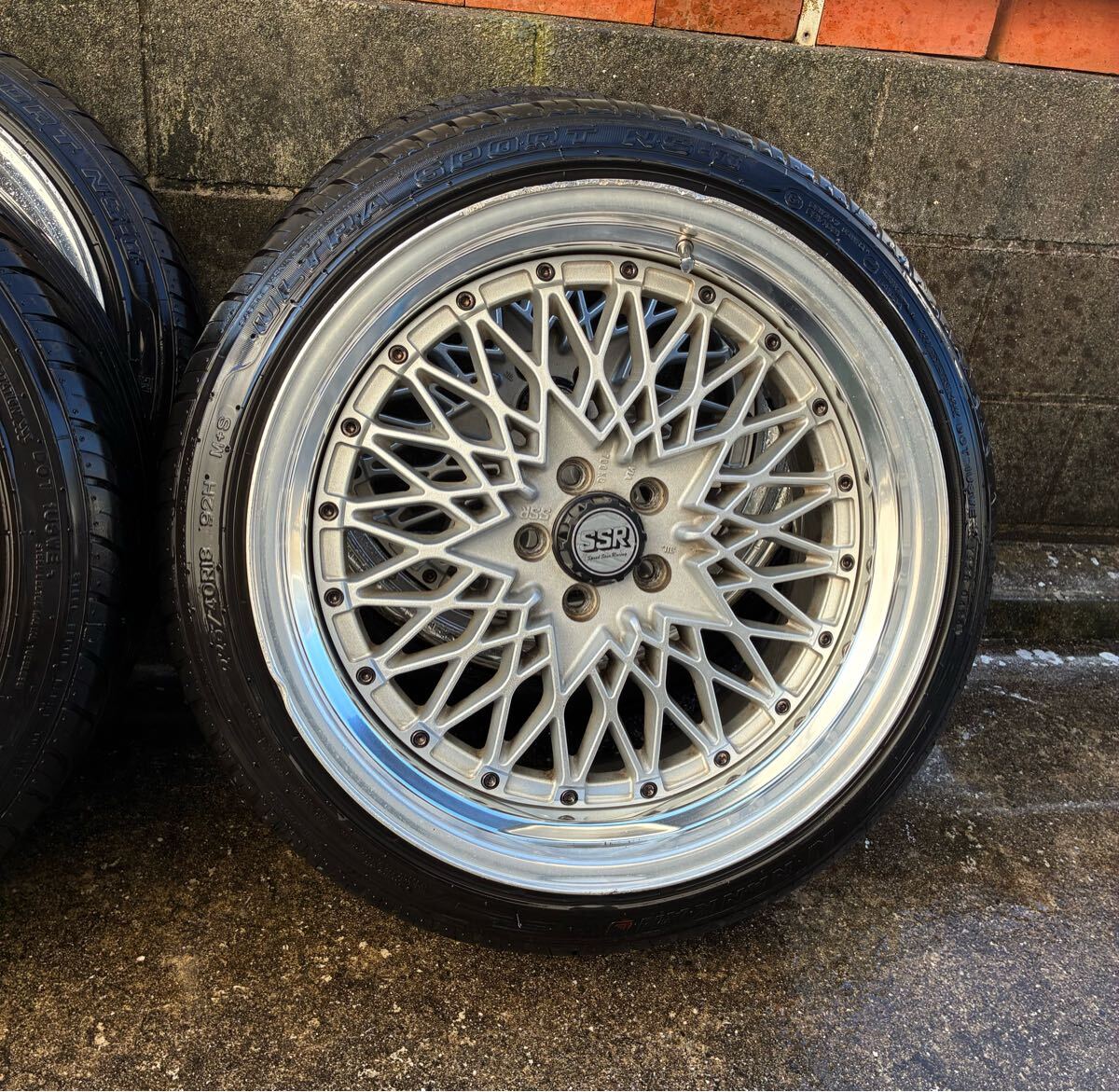 SSR フォーミュラメッシュ pcd100 9.5j 18インチ_画像2