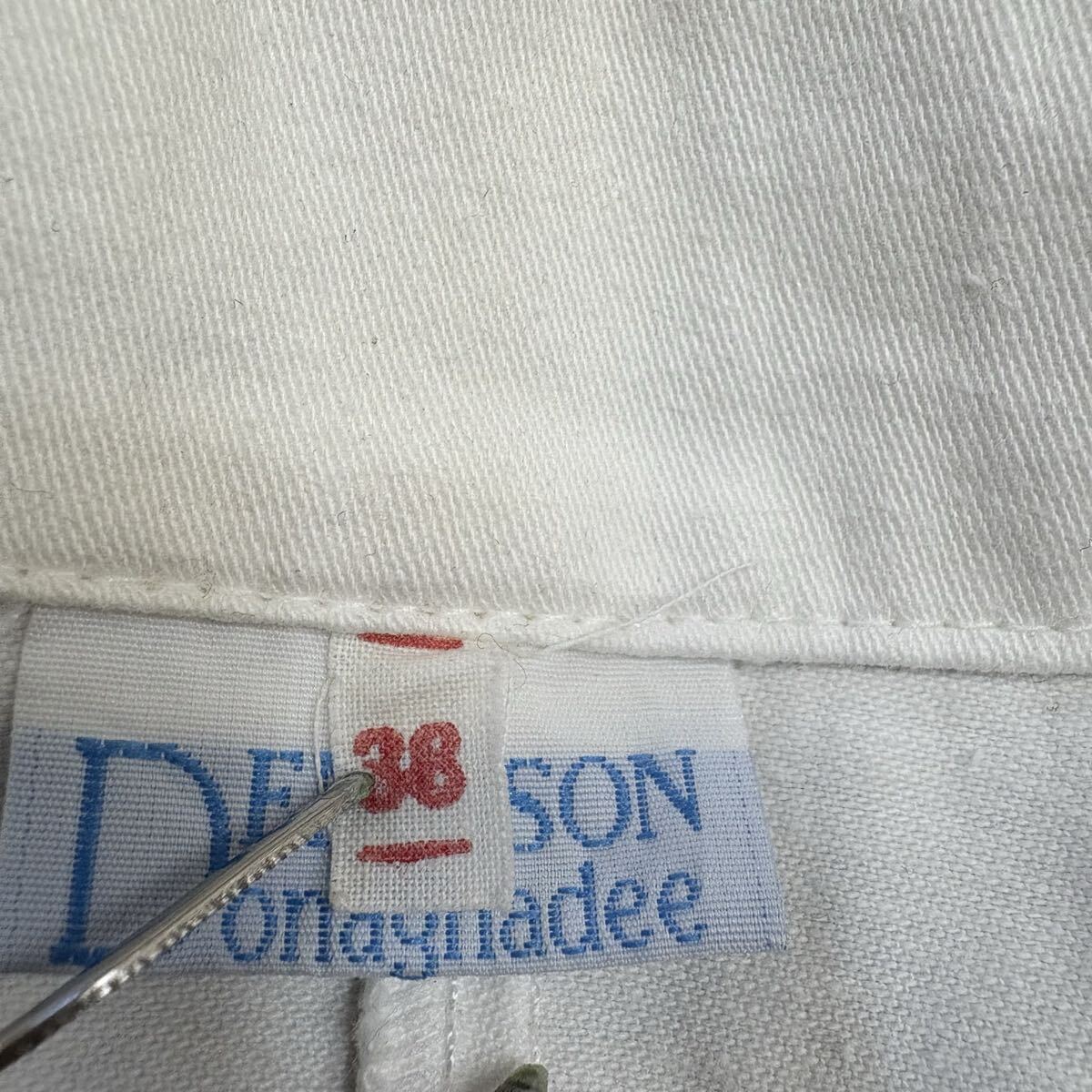 60s 70s THE LOVE DOCTOR 刺繍入り ラボコート ホワイト ヘリンボーン vintage ヴィンテージ 白衣 ワーク ユーモア 古着 年代物 _画像5