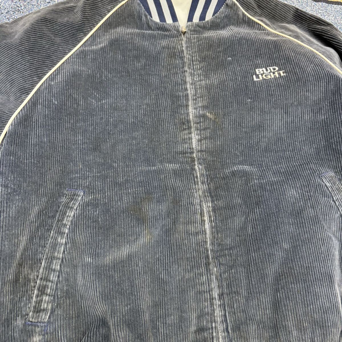 80s usa製 BUD LIGHTリバーシブルジャケット お酒 ブランド vintage ヴィンテージ 古着 アメリカ コーデュロイ 2WAY アメカジ フェード_画像5