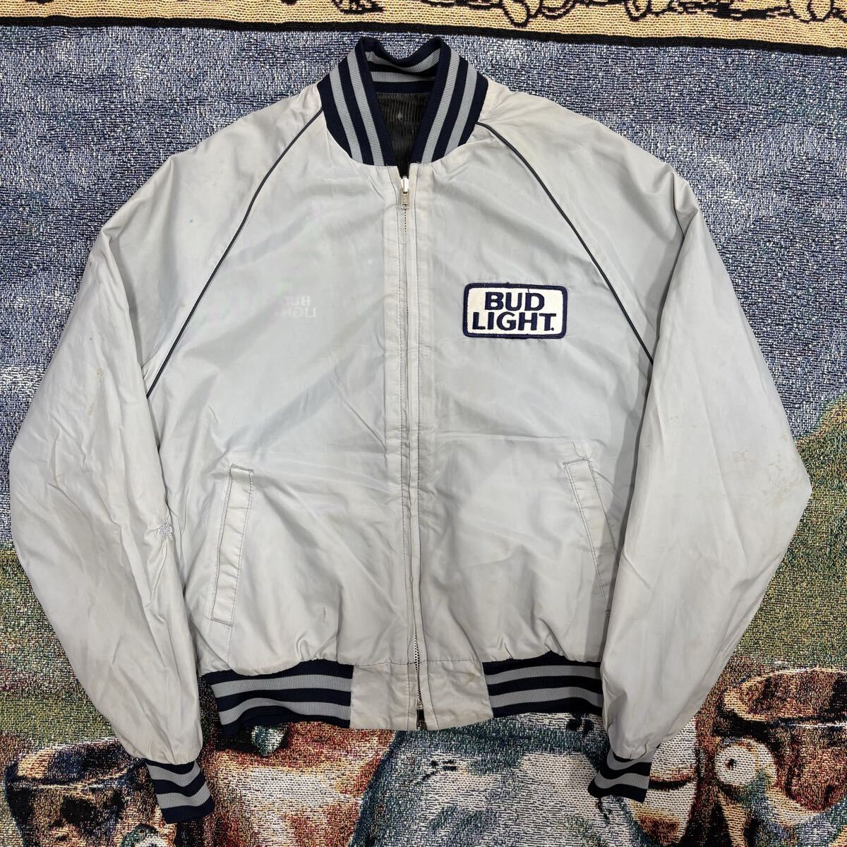 80s usa製 BUD LIGHTリバーシブルジャケット お酒 ブランド vintage ヴィンテージ 古着 アメリカ コーデュロイ 2WAY アメカジ フェード_画像7