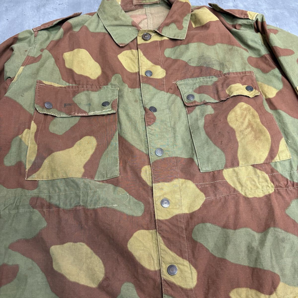 60s イタリア軍 M29 サンマルコカモ フィールドジャケット ステンシル ミリタリー アメーバパターン 実物 軍物 迷彩 vintage ヴィンテージ_画像7