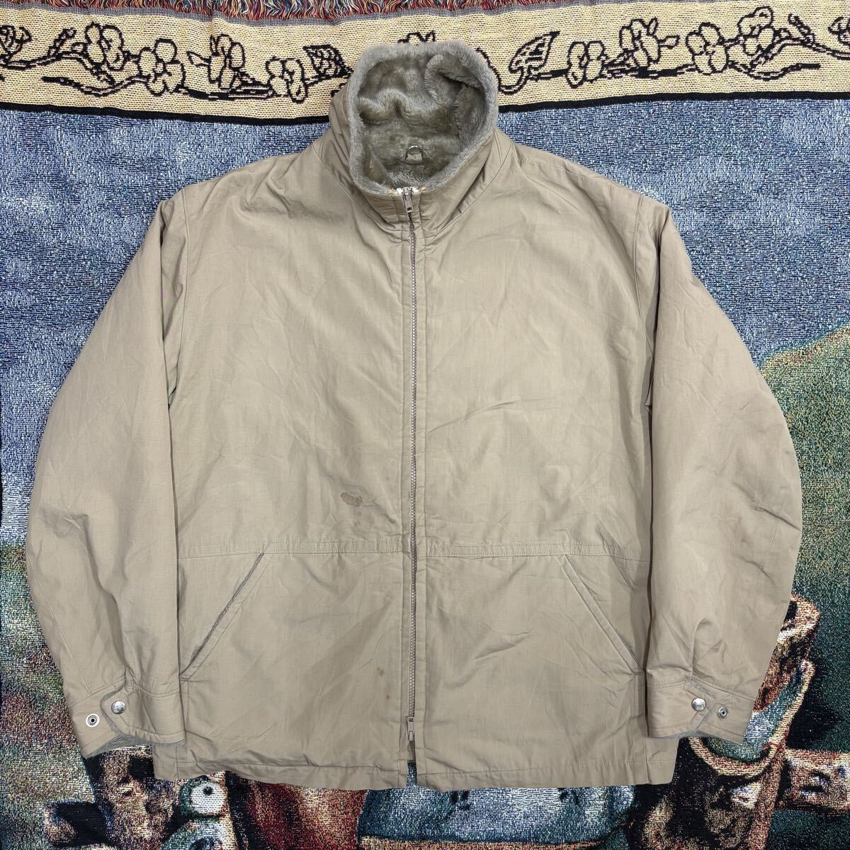70s 80s usa製 MIGHTY-MAC ダブルジップ ジャケット vintage ヴィンテージ アメリカ 古着 TALONジップ アメカジ 無骨 マイティーマック_画像1